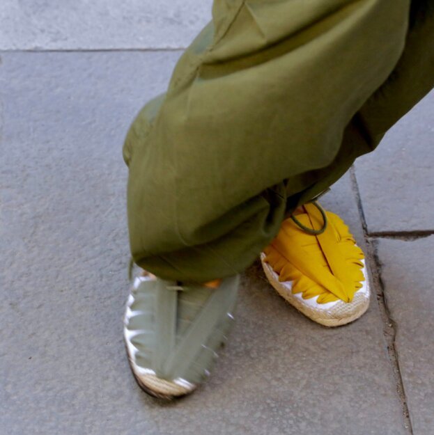 Alpargata tradicional unisex | Elástico La Manual Alpargatera | color kaki