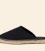 Alpargata para hombre Pallars negra, vista lateral, La Manual Alpargatera