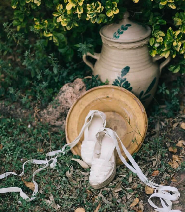 Alpargatas para novias con Plataforma | La Manual Alpargatera