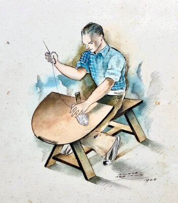 Logo de La Manual Alpargatera | Acuarela