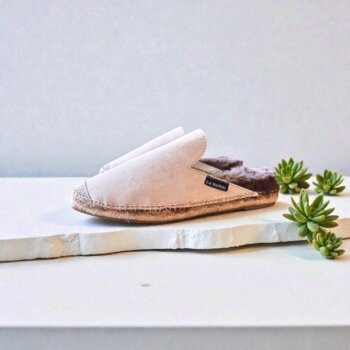 Alpargata para mujer Babucha Piel Inverna, una alpargata tipo Mule